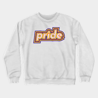 LGBTQ Pride Word with Pride Flag Crewneck Sweatshirt